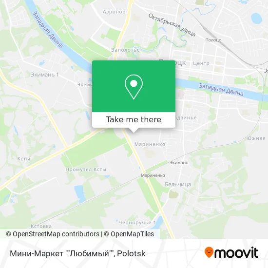 Мини-Маркет ""Любимый"" map