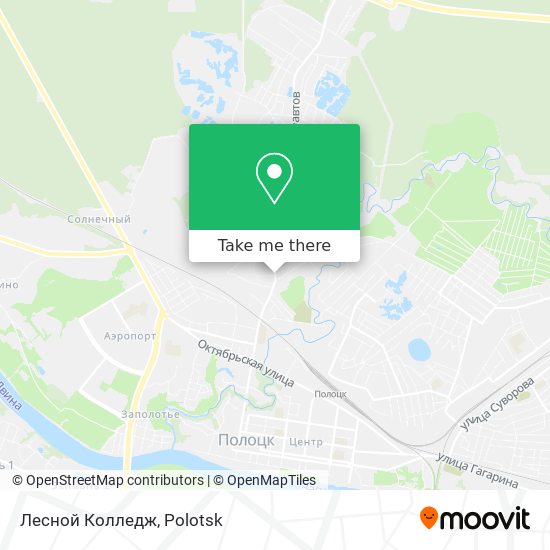 Лесной Колледж map