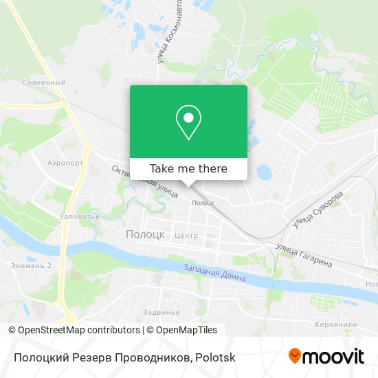 Полоцкий Резерв Проводников map