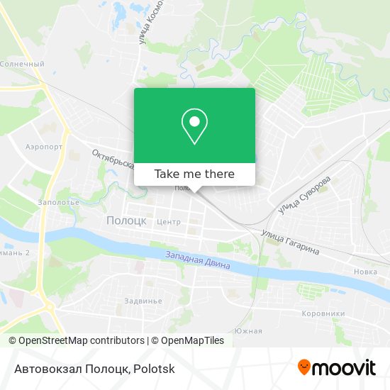 Автовокзал Полоцк map