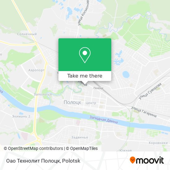 Оао Технолит Полоцк map