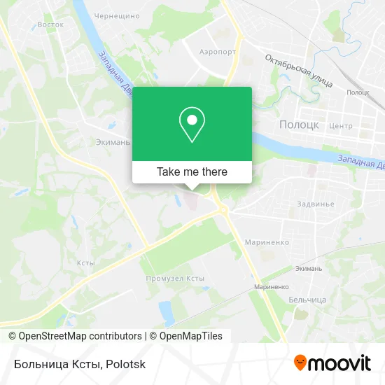 Больница Ксты map