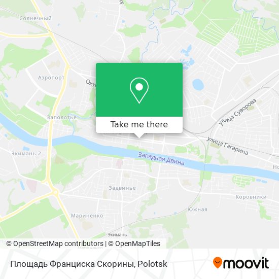 Площадь Франциска Скорины map