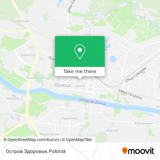 Остров Здоровья map