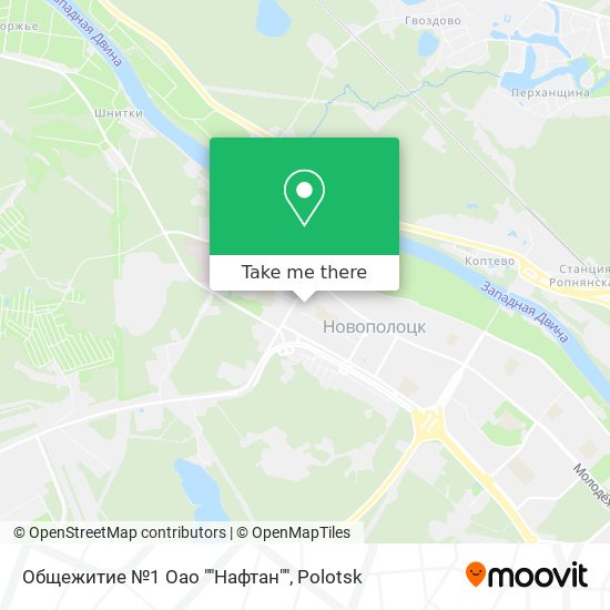 Общежитие №1 Оао ""Нафтан"" map