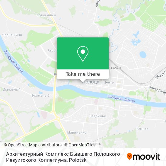 Архитектурный Комплекс Бывшего Полоцкого Иезуитского Коллегиума map