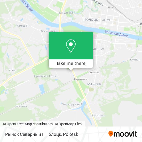 Рынок Северный Г.Полоцк map