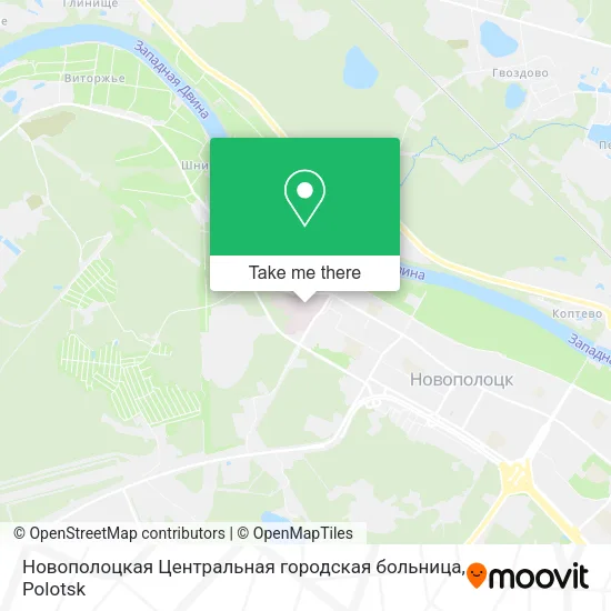 Новополоцкая Центральная городская больница map