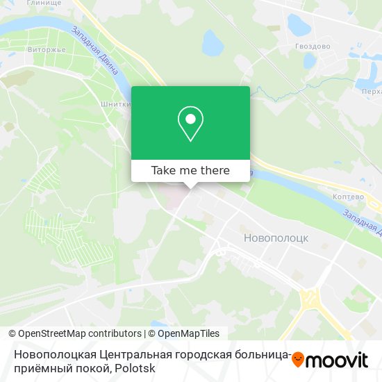 Новополоцкая Центральная городская больница-приёмный покой map