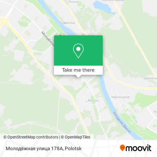 Молодёжная улица 178А map