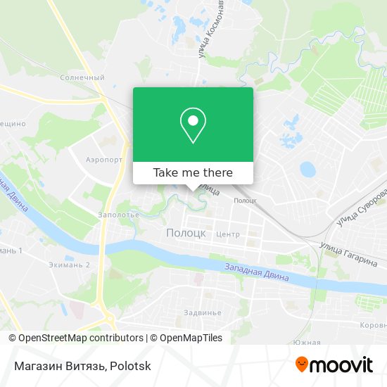 Магазин Витязь map
