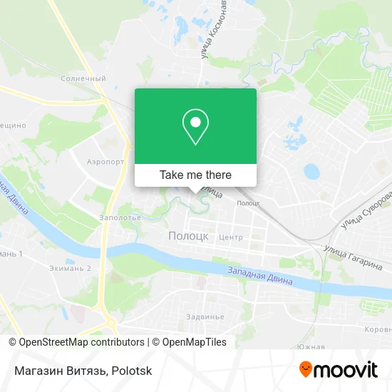 Магазин Витязь map