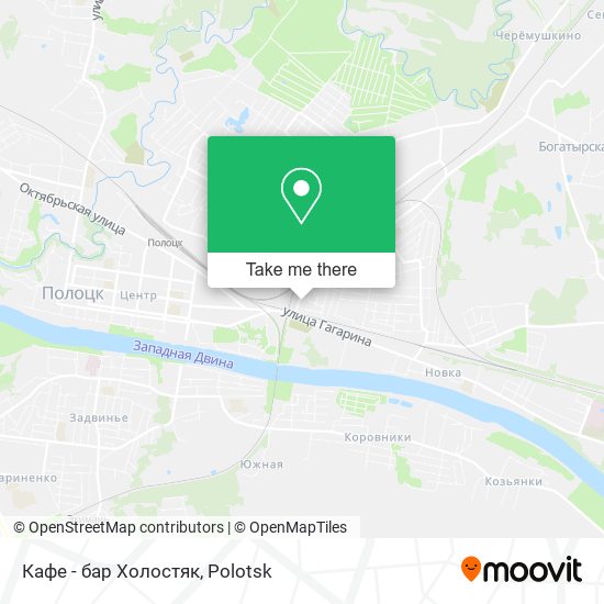Кафе - бар Холостяк map