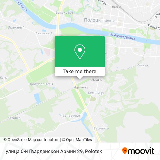 улица 6-й Гвардейской Армии 29 map