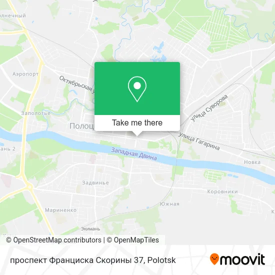 проспект Франциска Скорины 37 map