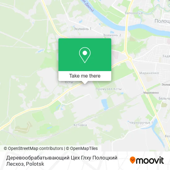 Деревообрабатывающий Цех Глху Полоцкий Лесхоз map
