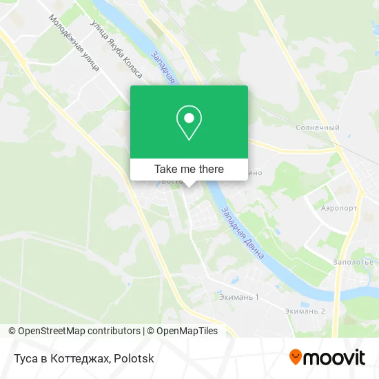 Туса в Коттеджах map
