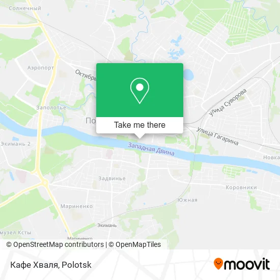 Кафе Хваля map