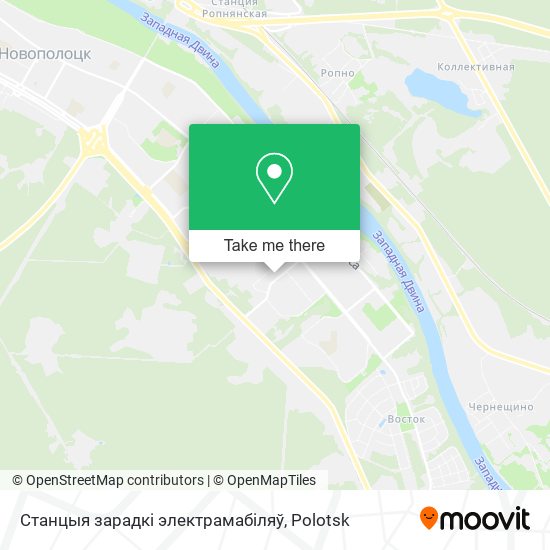 Станцыя зарадкі электрамабіляў map