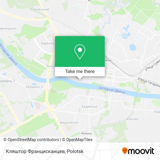 Кляштор Францисканцев map