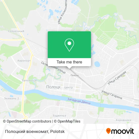 Полоцкий военкомат map