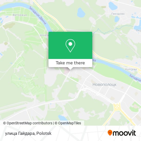 улица Гайдара map