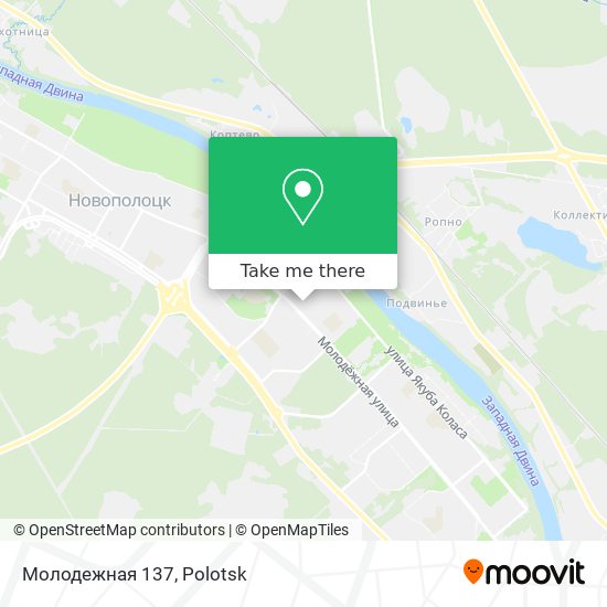 Молодежная 137 map