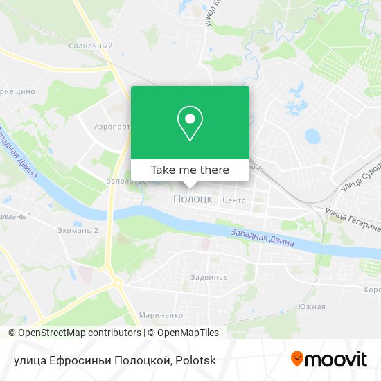 улица Ефросиньи Полоцкой map