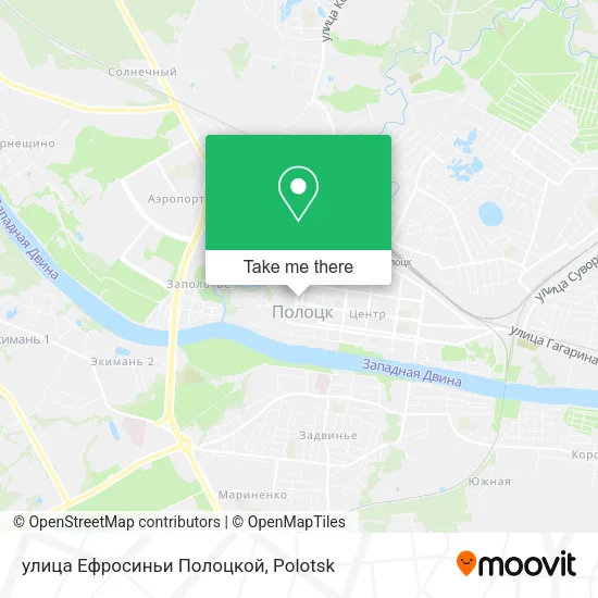 улица Ефросиньи Полоцкой map