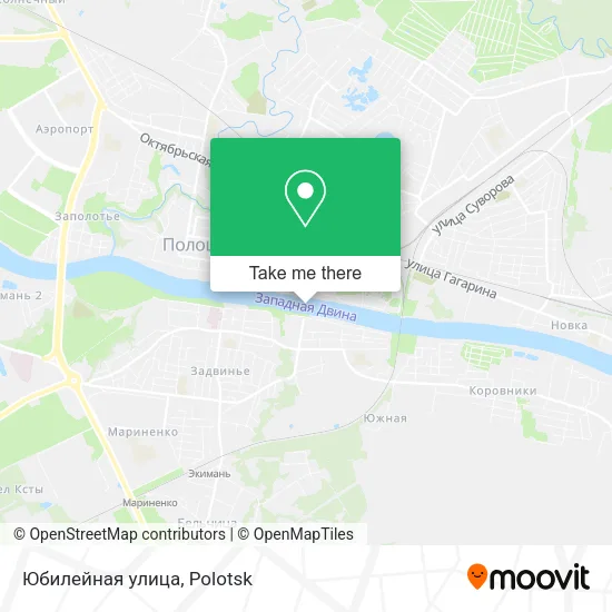Юбилейная улица map