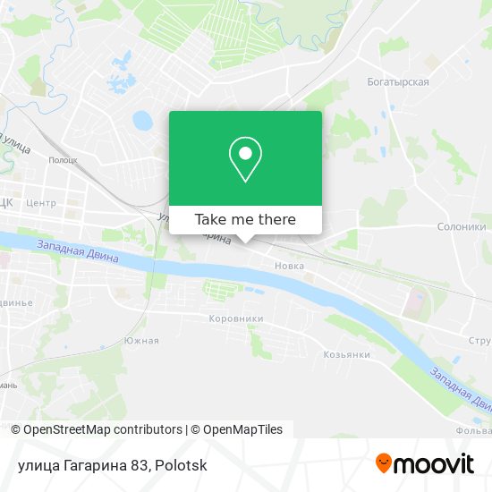улица Гагарина 83 map