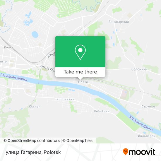 улица Гагарина map