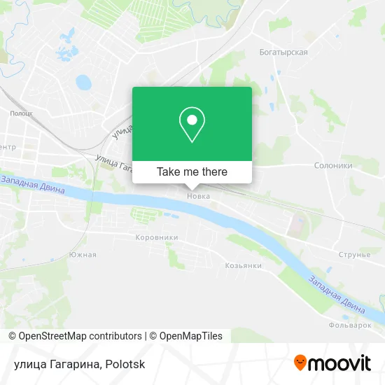 улица Гагарина map