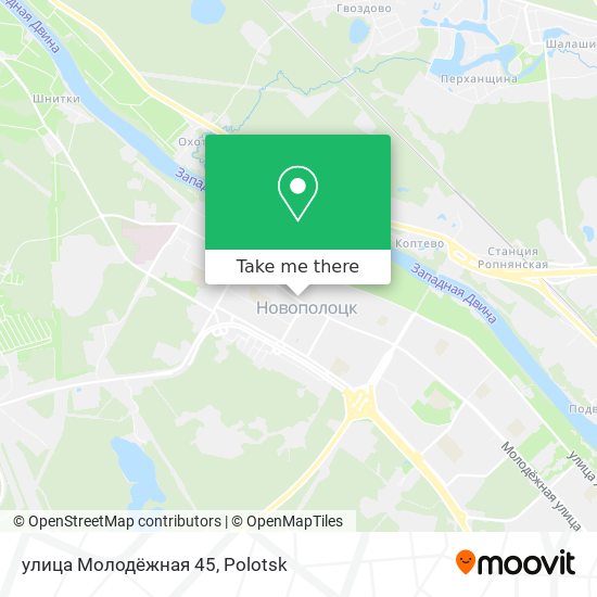 улица Молодёжная 45 map