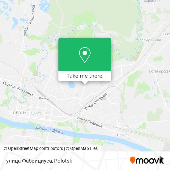 улица Фабрициуса map