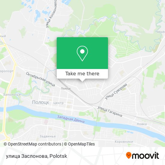 улица Заслонова map