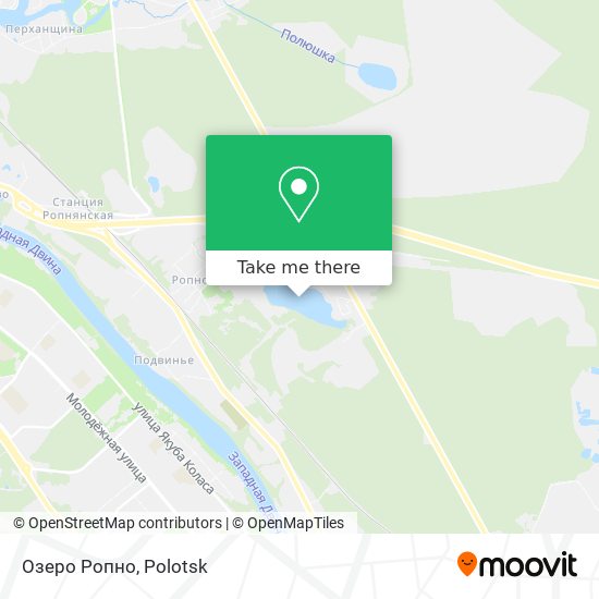 Озеро Ропно map