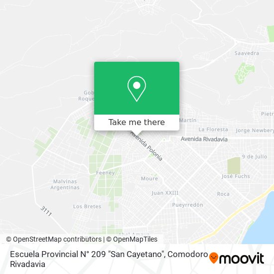 Escuela Provincial N° 209 "San Cayetano" map