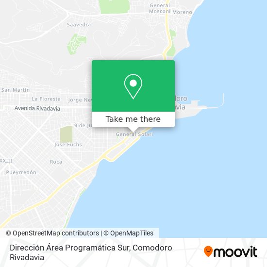 Mapa de Dirección Área Programática Sur