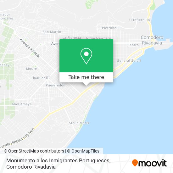 Mapa de Monumento a los Inmigrantes Portugueses