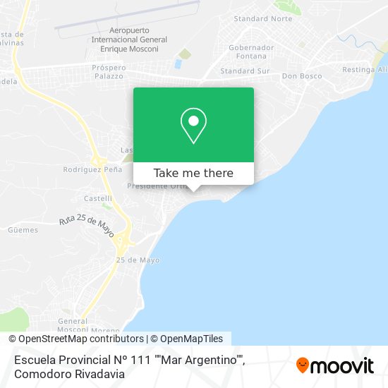 Escuela Provincial Nº 111 ""Mar Argentino"" map