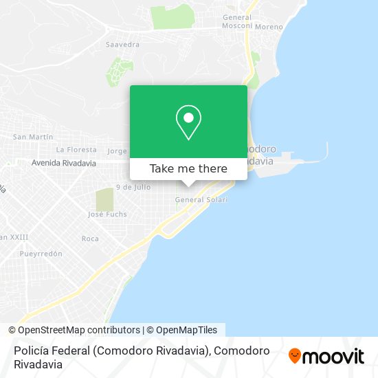 Mapa de Policía Federal (Comodoro Rivadavia)
