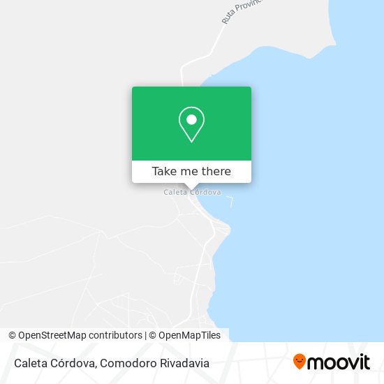 Mapa de Caleta Córdova