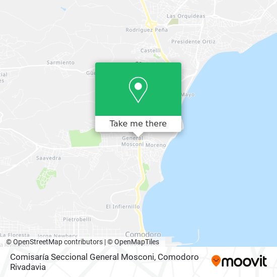 Mapa de Comisaría Seccional General Mosconi