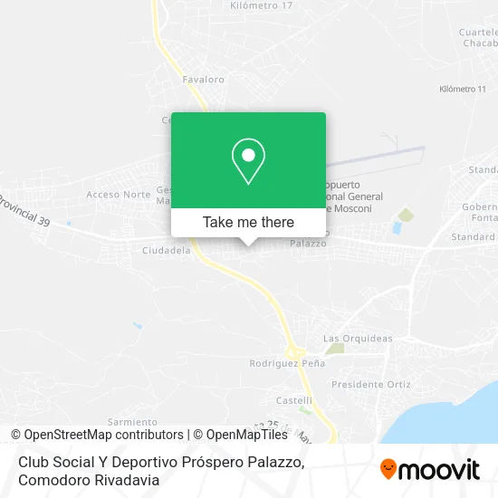Mapa de Club Social Y Deportivo Próspero Palazzo