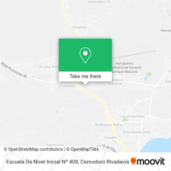 Mapa de Escuela De Nivel Inicial Nº 408