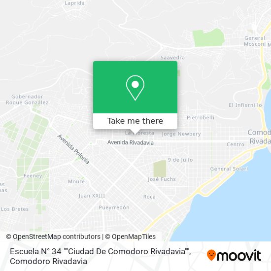 Mapa de Escuela N° 34 ""Ciudad De Comodoro Rivadavia""