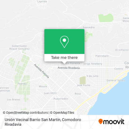 Unión Vecinal Barrio San Martín map