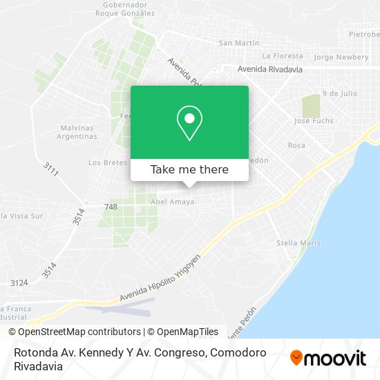 Rotonda Av. Kennedy Y Av. Congreso map