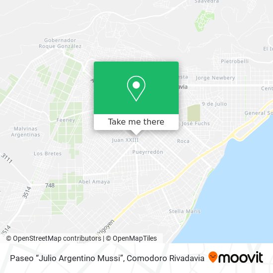 Mapa de Paseo “Julio Argentino Mussi”